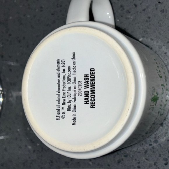 Christmas Elf Movie Will Ferrell Buddy Stack Ceramic Mug Set with Rack - Picture 5 of 5